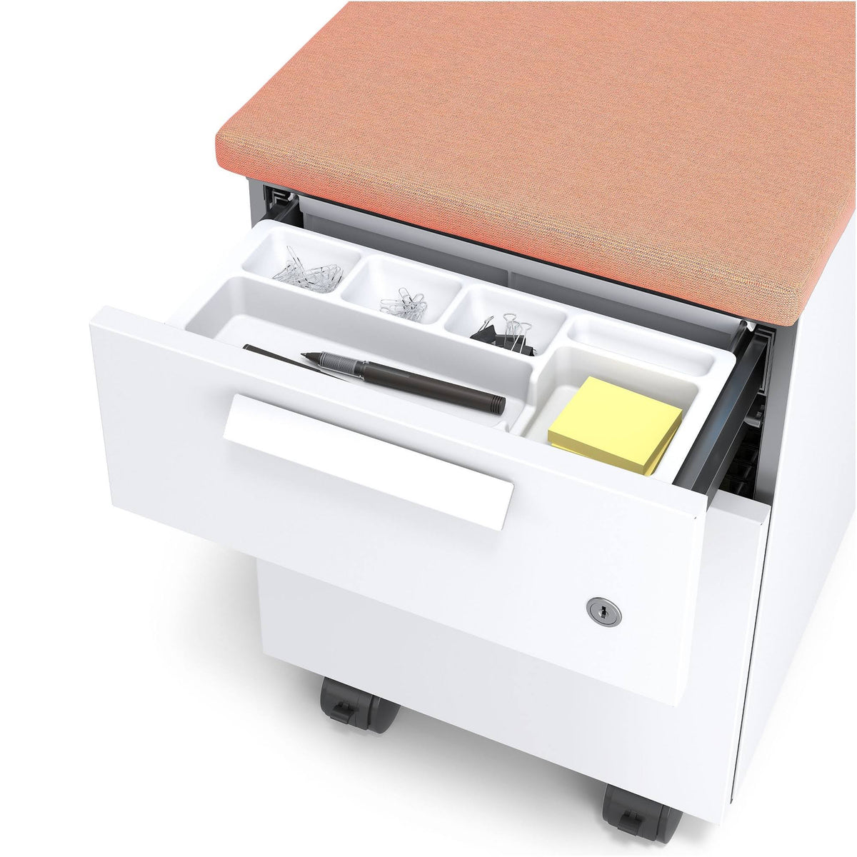 Salmon 2-Drawer Mobile Pedestal H313