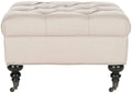 Taupe Tufted Ottoman U27155