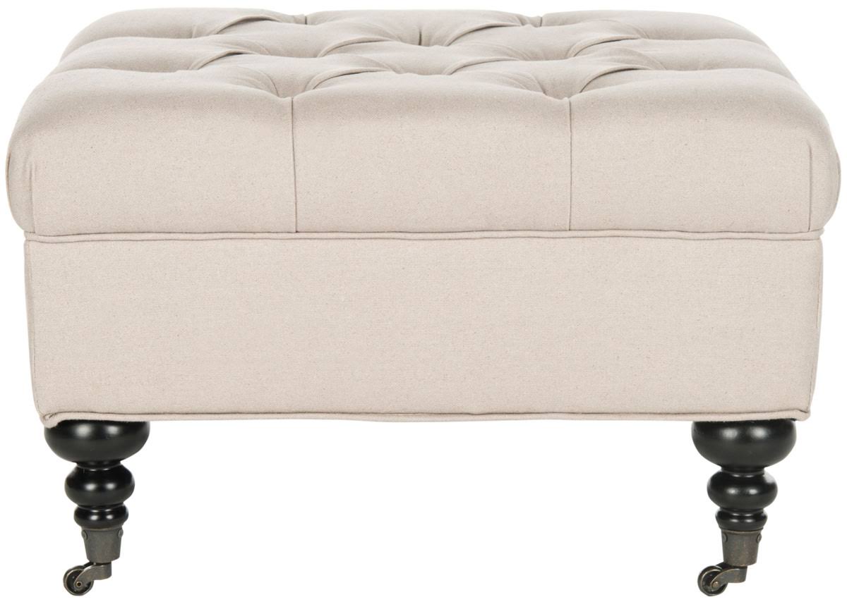 Taupe Tufted Ottoman U27155
