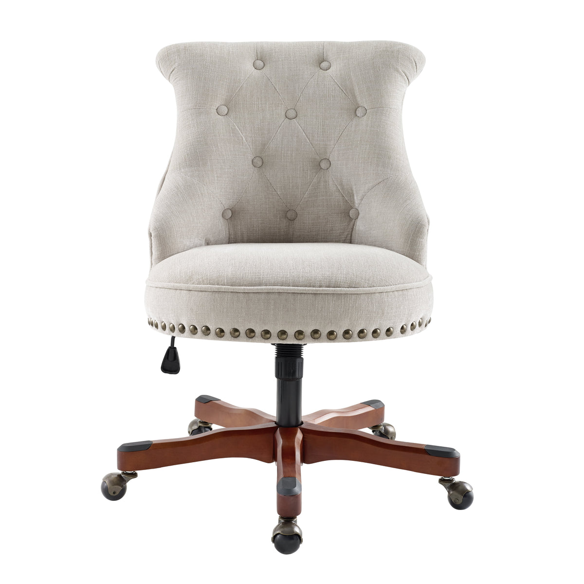 Off-White Swivel Manager's Chair with Adjustable Height F403583