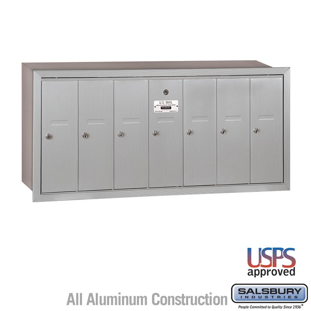 Aluminum Vertical Mailbox 7 Doors H34733