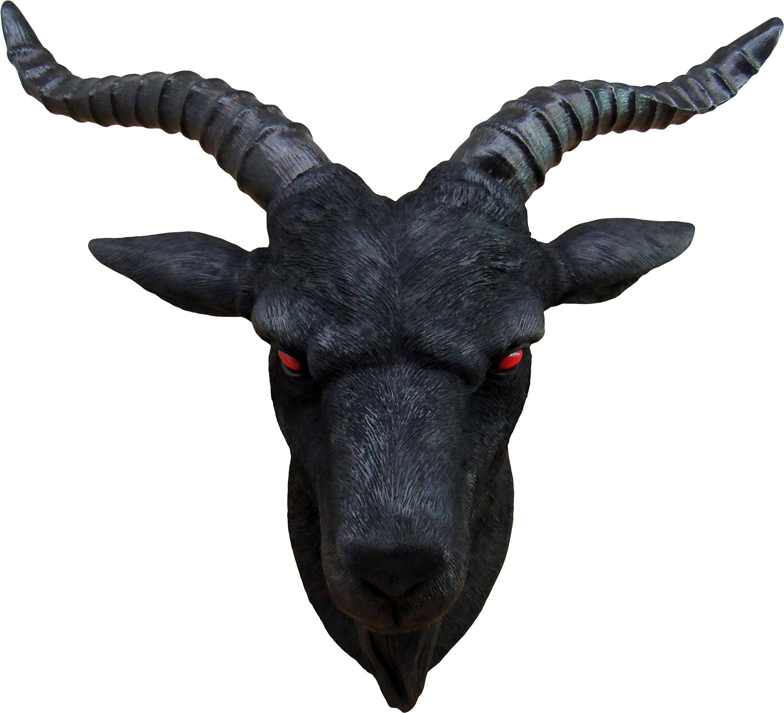 Black Baphomet Goat Head Wall Hanging Decor U177216