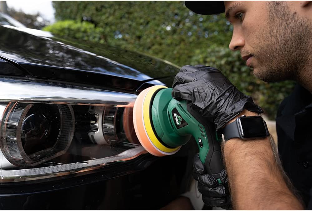 Cordless Car Buffer Polisher with 12V Lithium Rechargeable Battery Brushless Polisher X324197