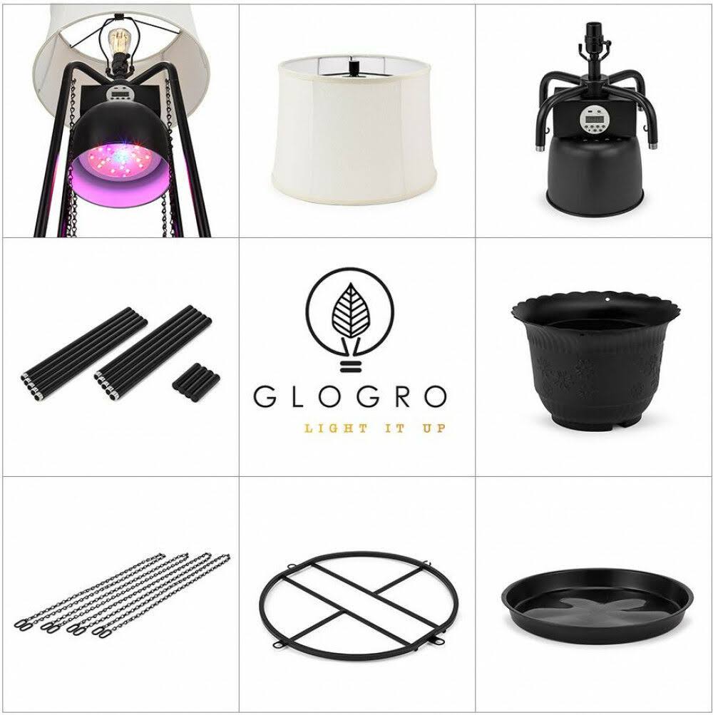 Black Etagere Grow Lamp F51235