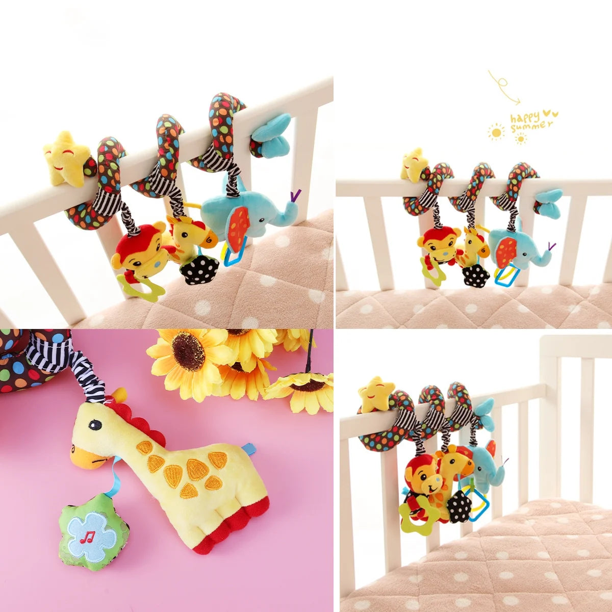 Infant Baby Activity Spiral Plush Toys Q36238