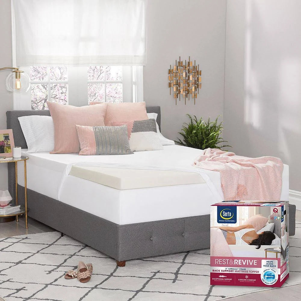 3-Inch Foam Back Support Mattress Topper F76175
