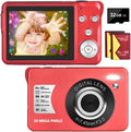 30 MP Digital Camera with 8X Digital Zoom Compact Camera with 32GB SD Card and 2 Batteries J7561