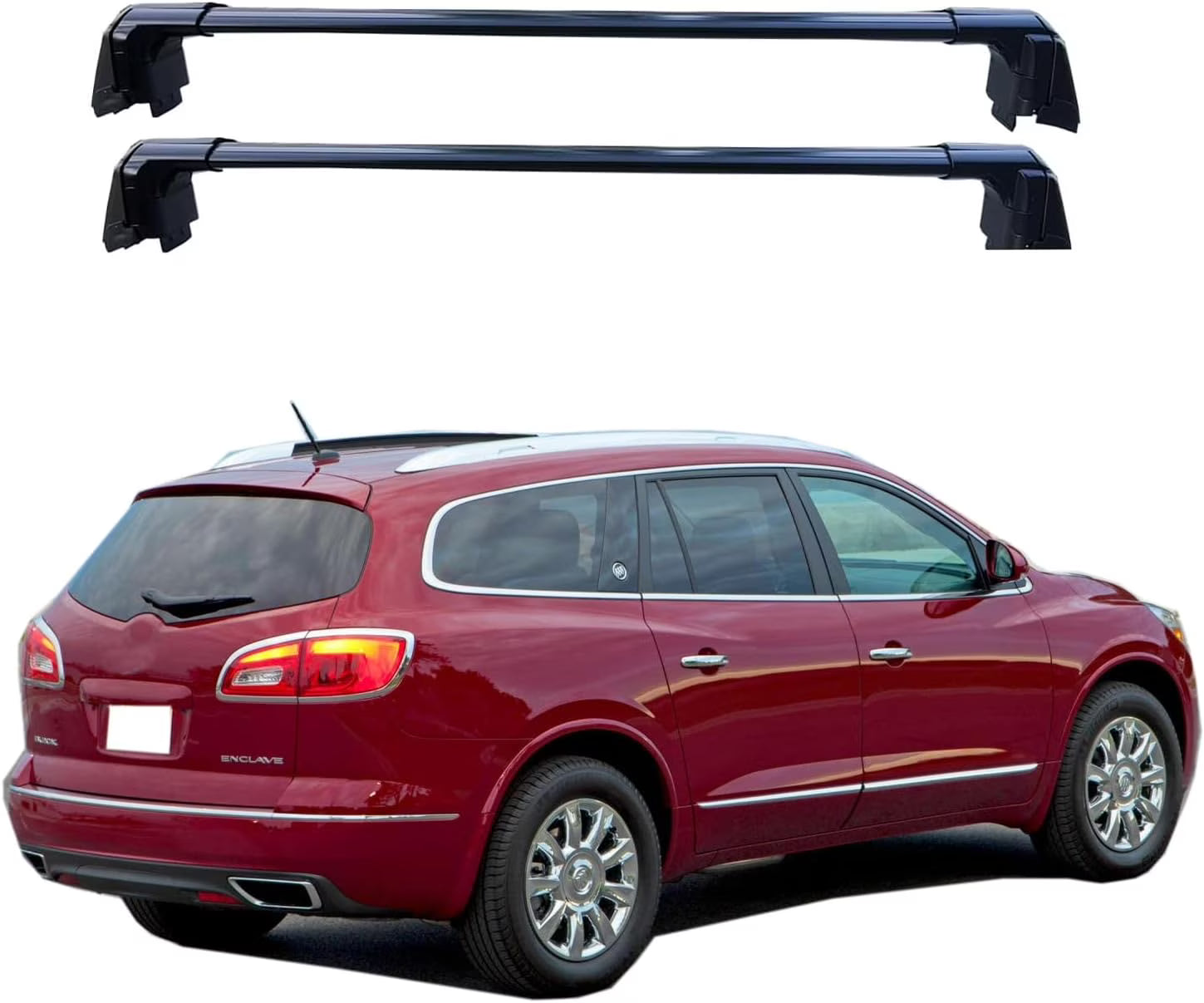 Black Lockable Roof Rack Crossbars I88739