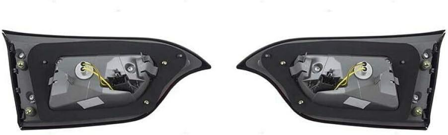 Tail Light Inner Passenger Side with Bulbs Black Housing E7605