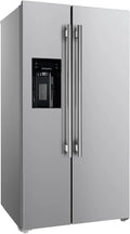 36" Side by Side Stainless Steel Refrigerator with Ice Maker E11292