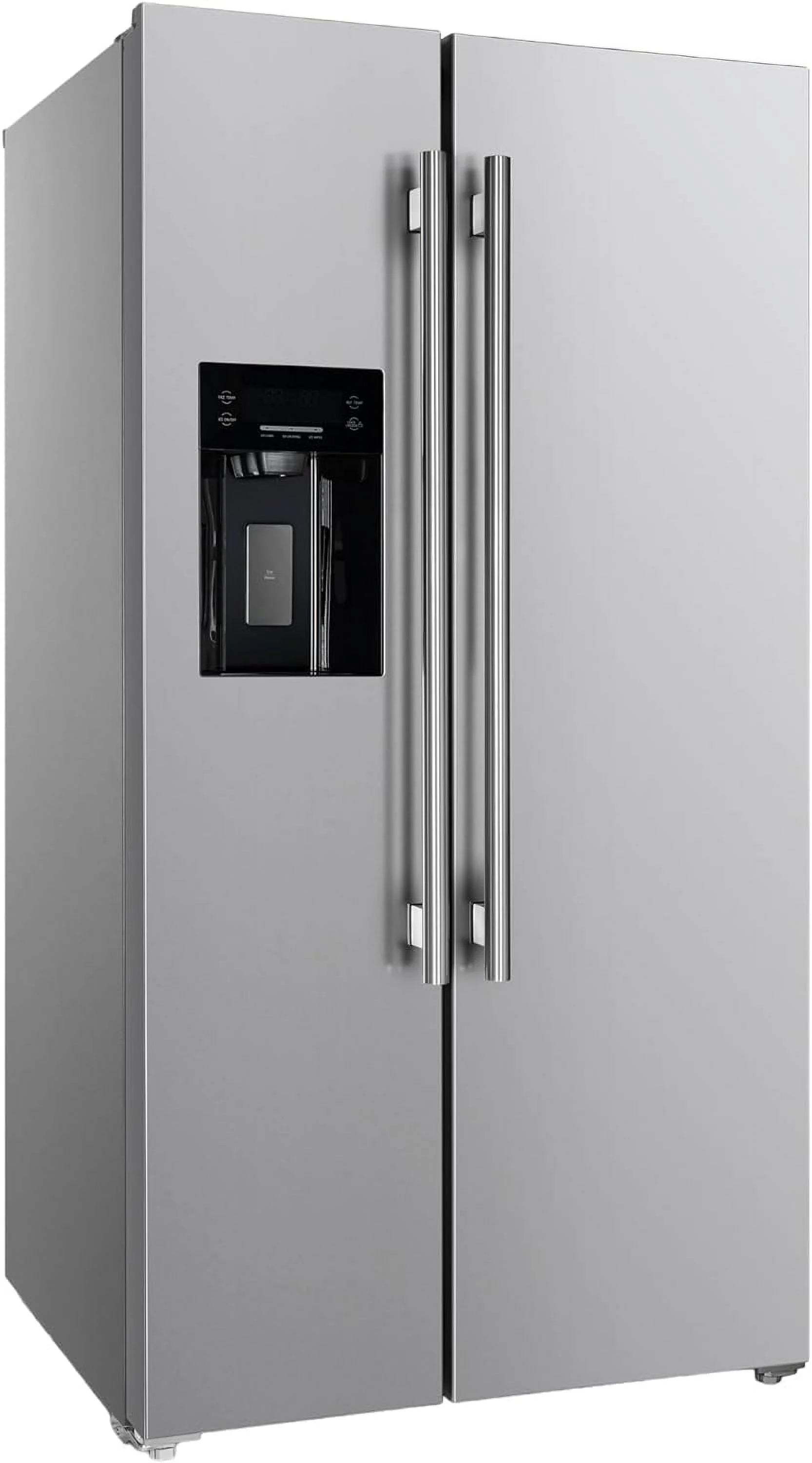 36" Side by Side Stainless Steel Refrigerator with Ice Maker E11292