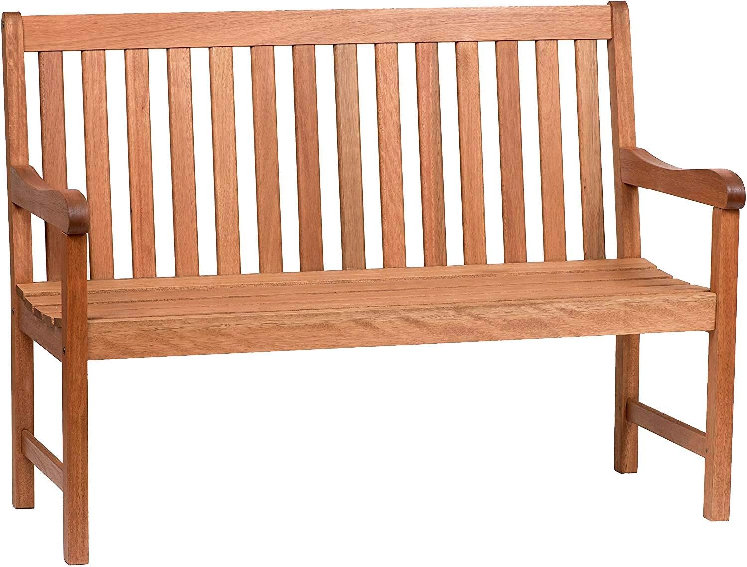 Light Brown Eucalyptus Wood Patio Bench V9290
