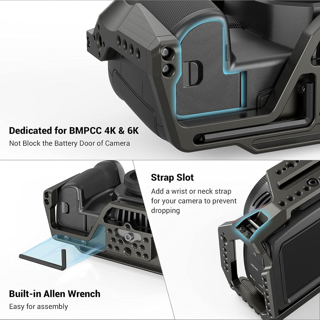 Camera Cage for BMPCC 4K & 6K with NATO Rails H907795