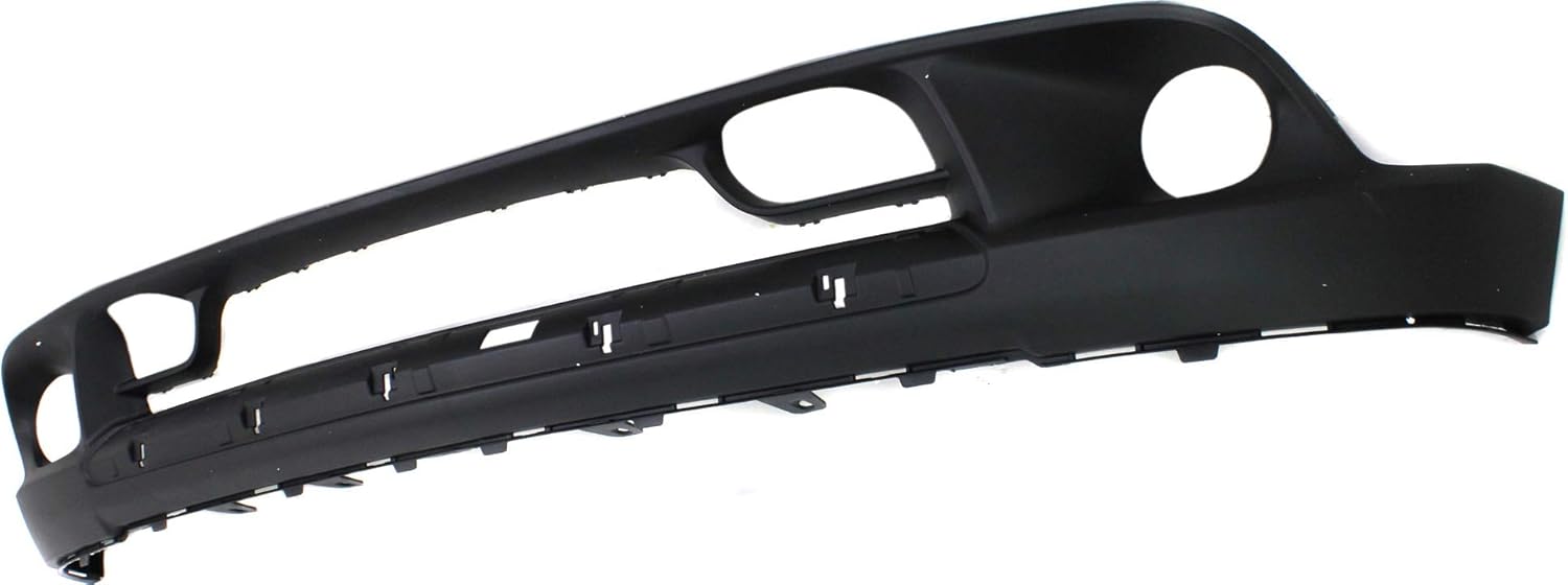 Front Bumper Cover Set of 2 Primed Plastic with Fog Light Holes F4474
