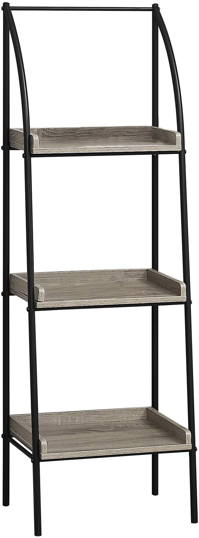 Dark Taupe Black Metal Bookcase H583850