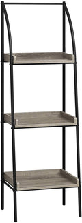 Dark Taupe Black Metal Bookcase H583850
