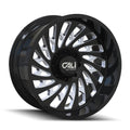 Black Milled 20x10 8x180 Wheel A3250