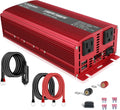 1500W Power Inverter Dual AC Outlets Dual USB DC 12V to 110V AC Car Inverter with Digital Display 4 External 40A Fuses L2269