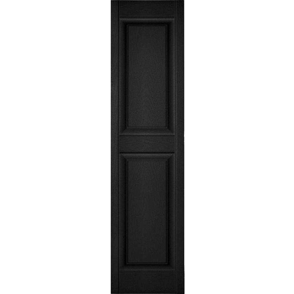 12W x 43H Vinyl Raised Panel Shutters V194035