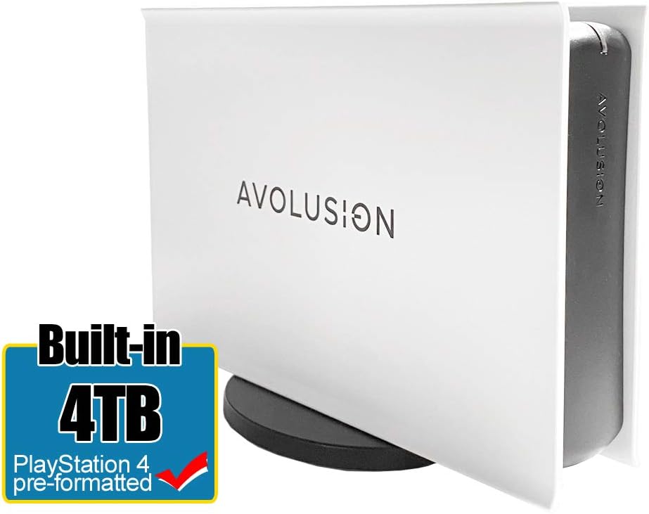 4TB USB 3.0 External Hard Drive White Pack of 2 N7683