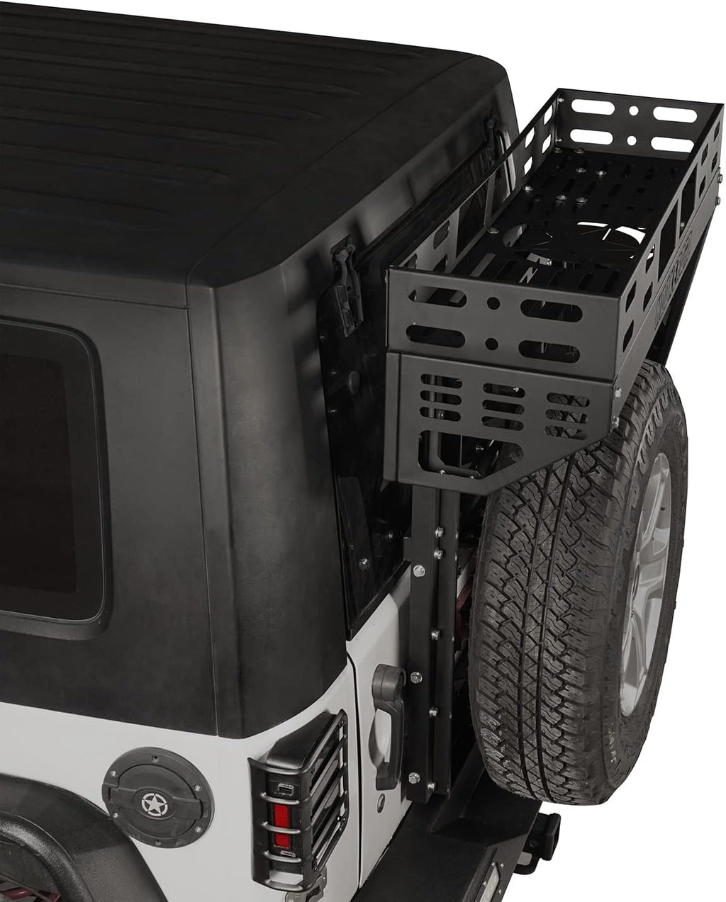 Tailgate Basket Rear Cargo Rack System with Reinforced Tailgate Hinge Kit R9929