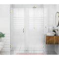 63.75x22 W x 78x22 H Hinged Frameless Shower Door B44533