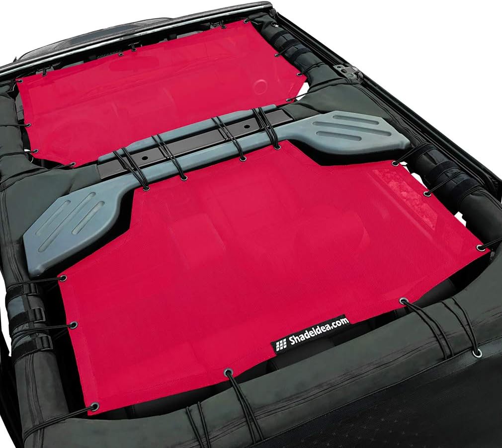JKU 4 Door Front & Rear Black Mesh Sun Shade Z15961