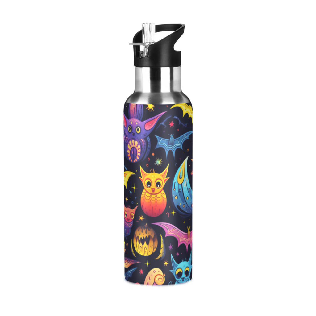 20 oz Insulated Stainless Steel Water Bottle with Straw Lid O83824