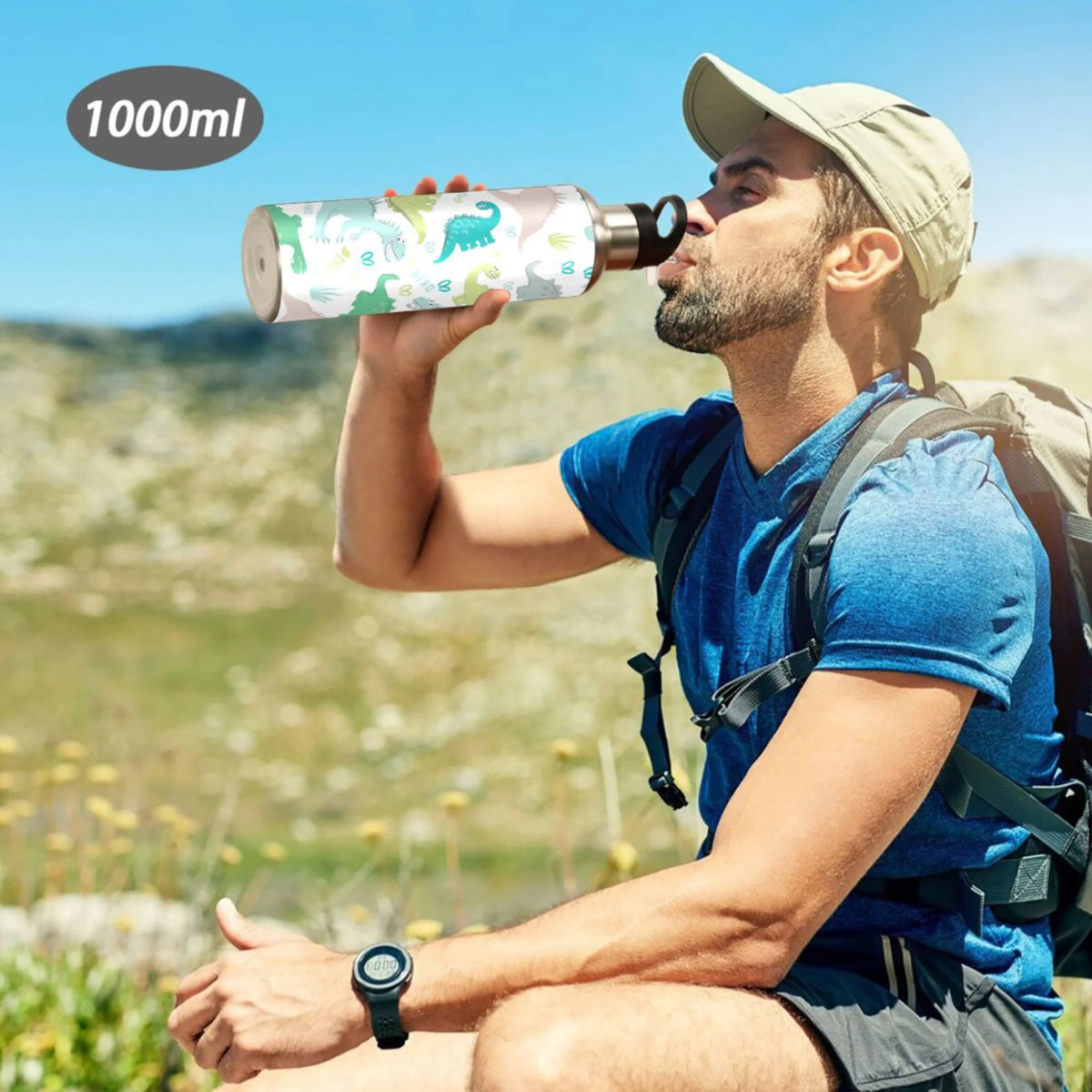 Stainless Steel Insulated Water Bottle with Straw Lid U4544