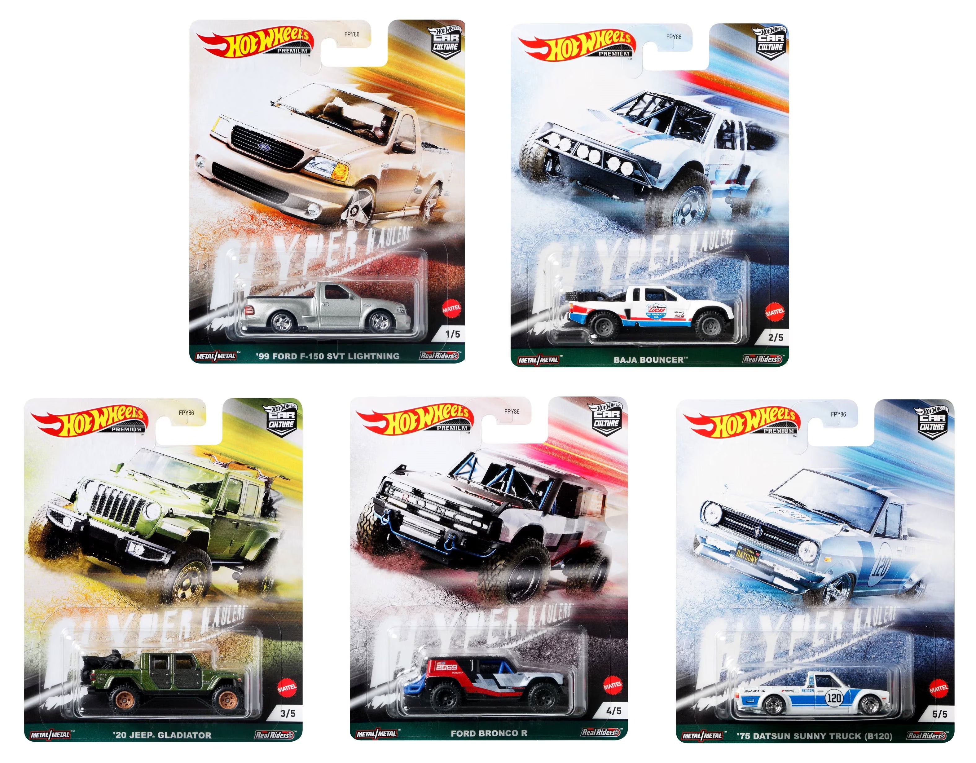 Set of 5 Car Culture Cars Z139988