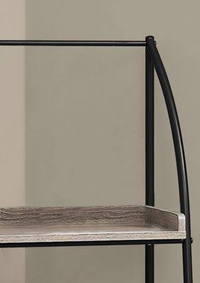 Dark Taupe Black Metal Bookcase H583850
