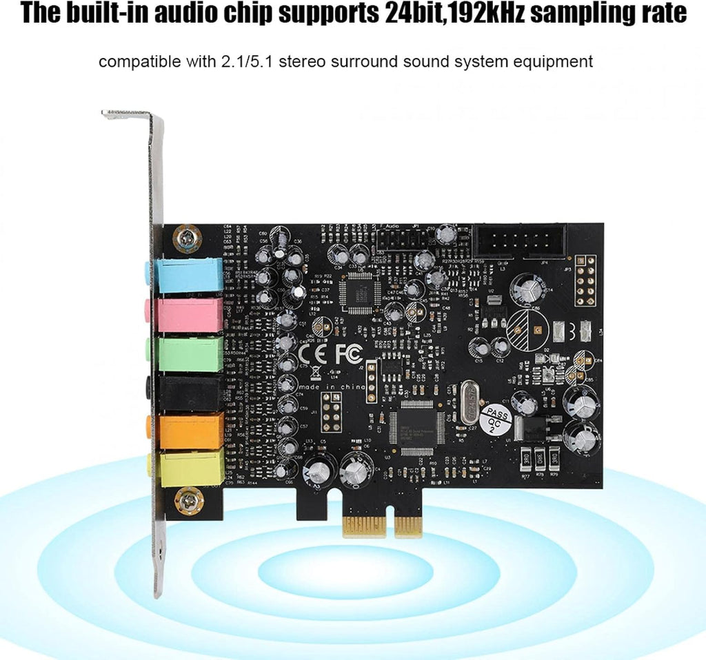 PCI-E 7.1 Internal Surround Sound Card R4124