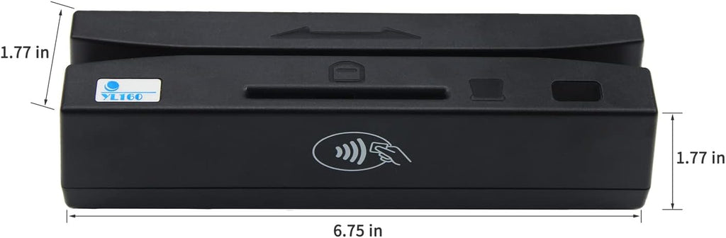 USB 4 in 1 Magnetic Swipe Card Reader with EMV Chip, RFID, PSAM N430