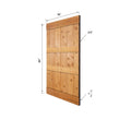 Paneled Wood Barn Door with Installation Hardware Kit L257912
