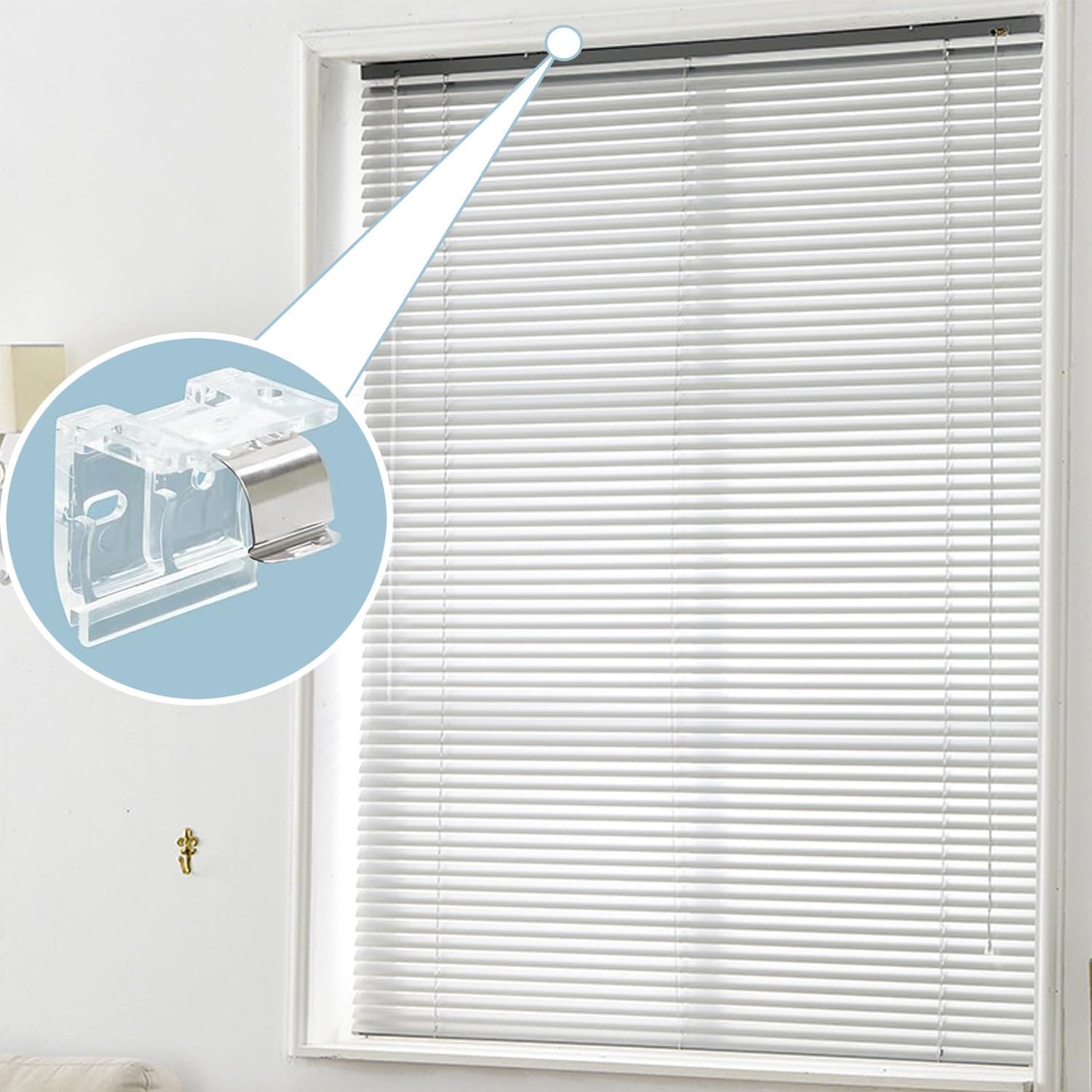 Cordless Shade Bracket with Metal Clip for 1" PVC Cordless Honeycomb Shades R435985