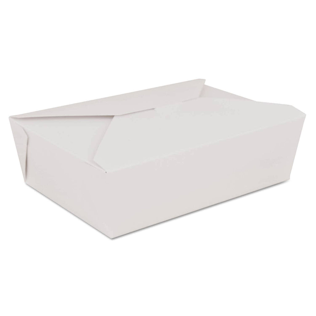 Retro Carryout Boxes, Paperboard, White I7870