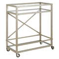 Satin Nickel Bar Cart A90920