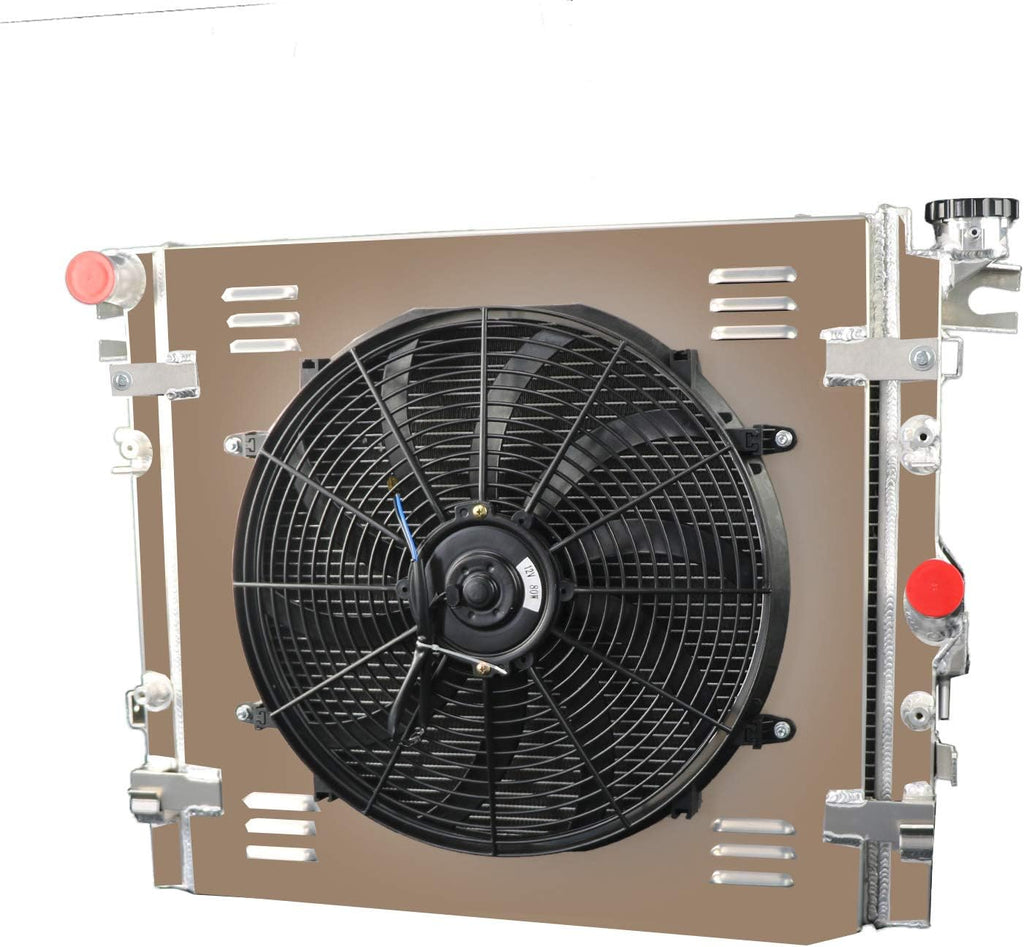 2 Row All Aluminum Radiator with Shroud Fan and Relay U702927