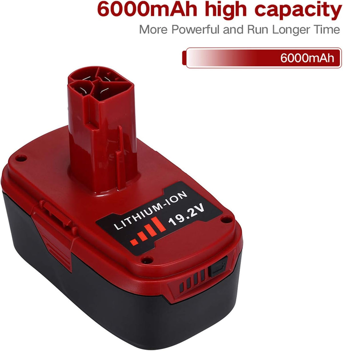 2 Packs 6.0Ah 19.2V Lithium-ion Battery H57412