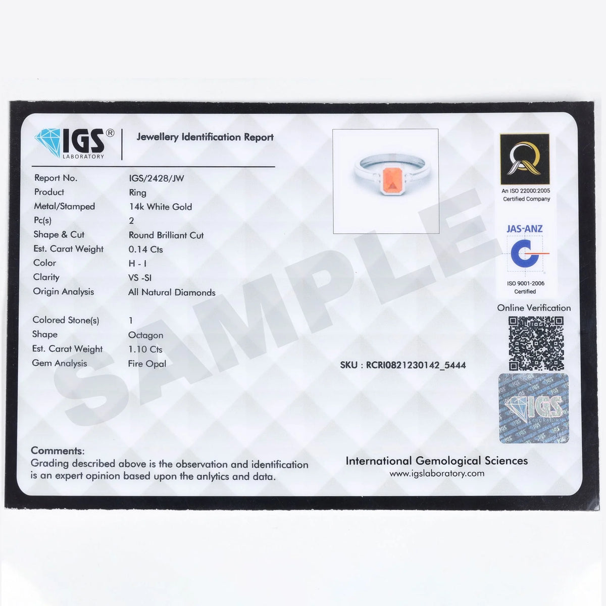 925 Sterling Silver Moissanite Engagement Ring B115790