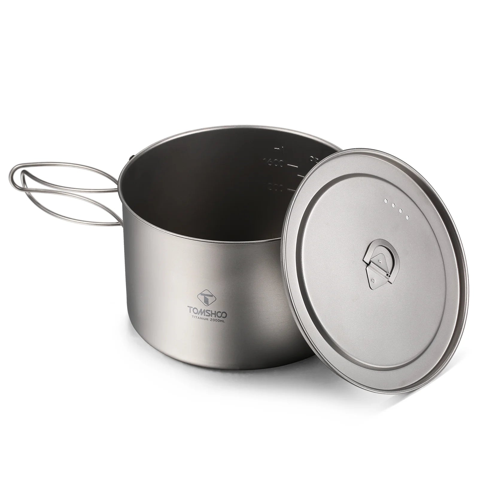 Titanium Camping Cookware with Lid Q18217