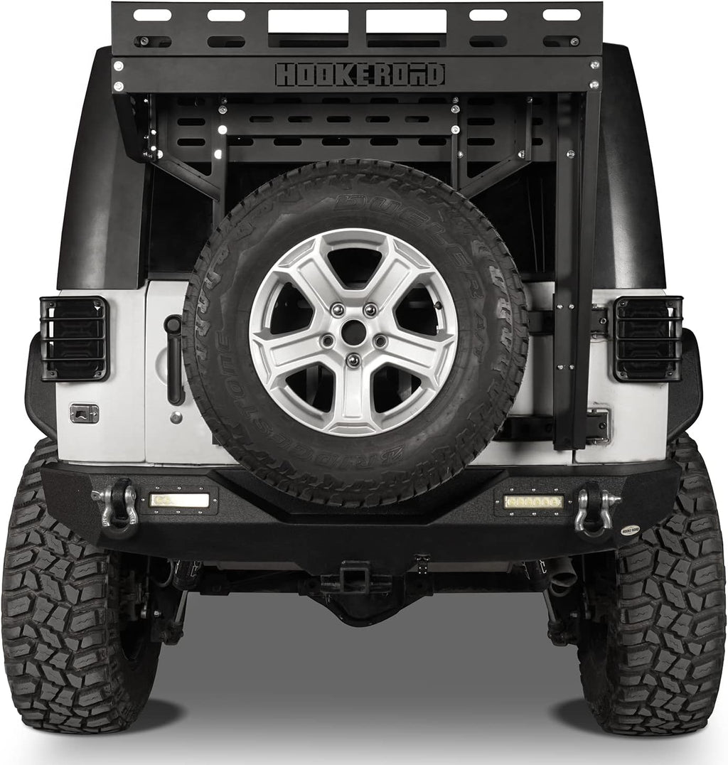 Tailgate Basket Rear Cargo Rack System with Reinforced Tailgate Hinge Kit R9929