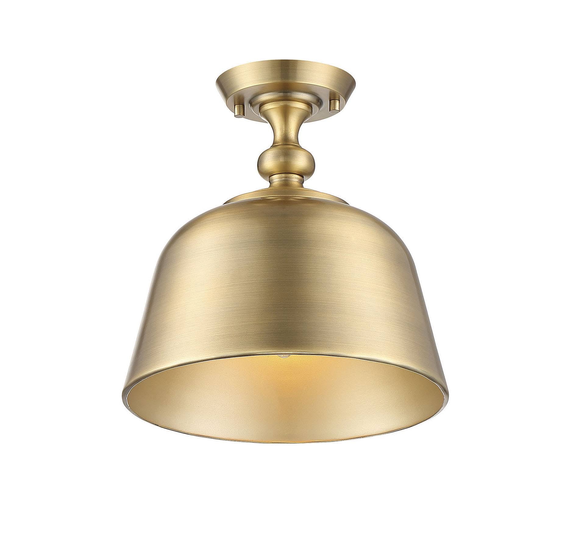 Warm Brass Semi-Flush Light V113861