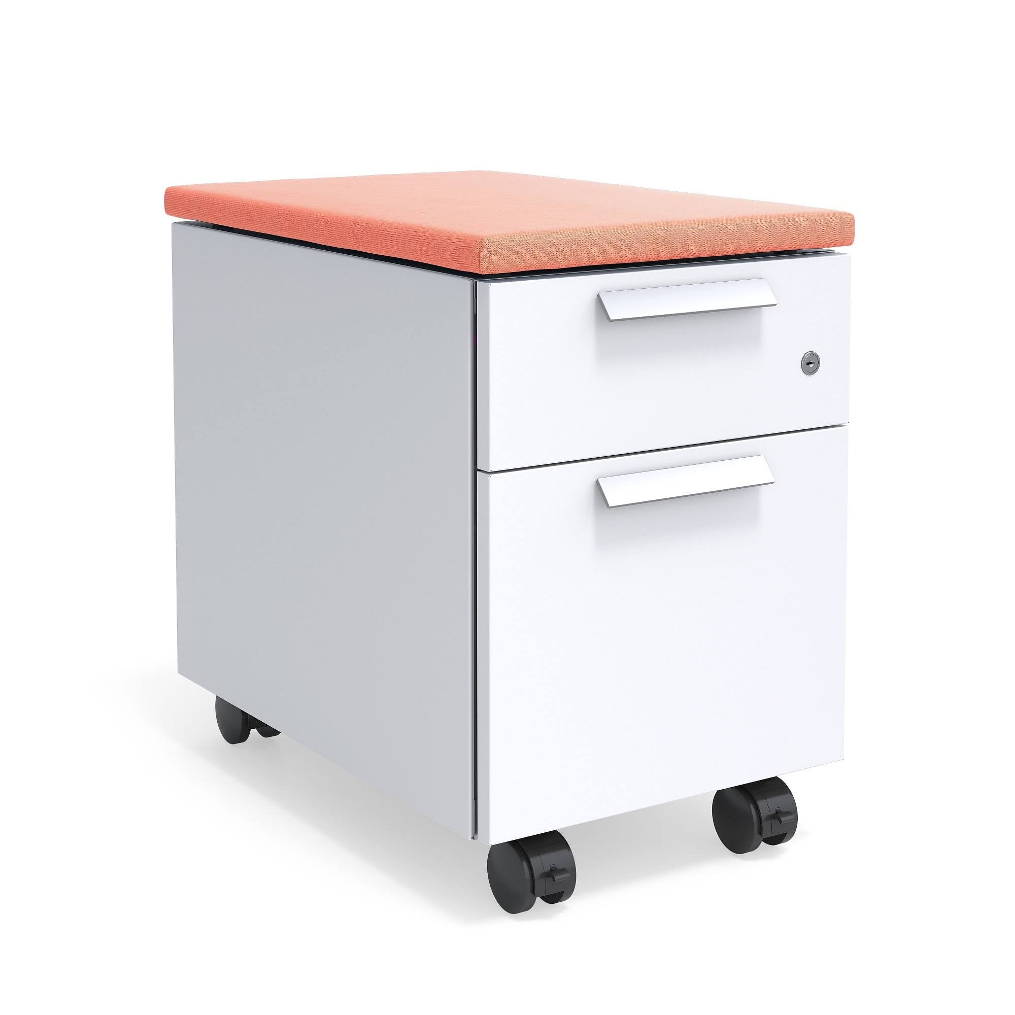Salmon 2-Drawer Mobile Pedestal H313