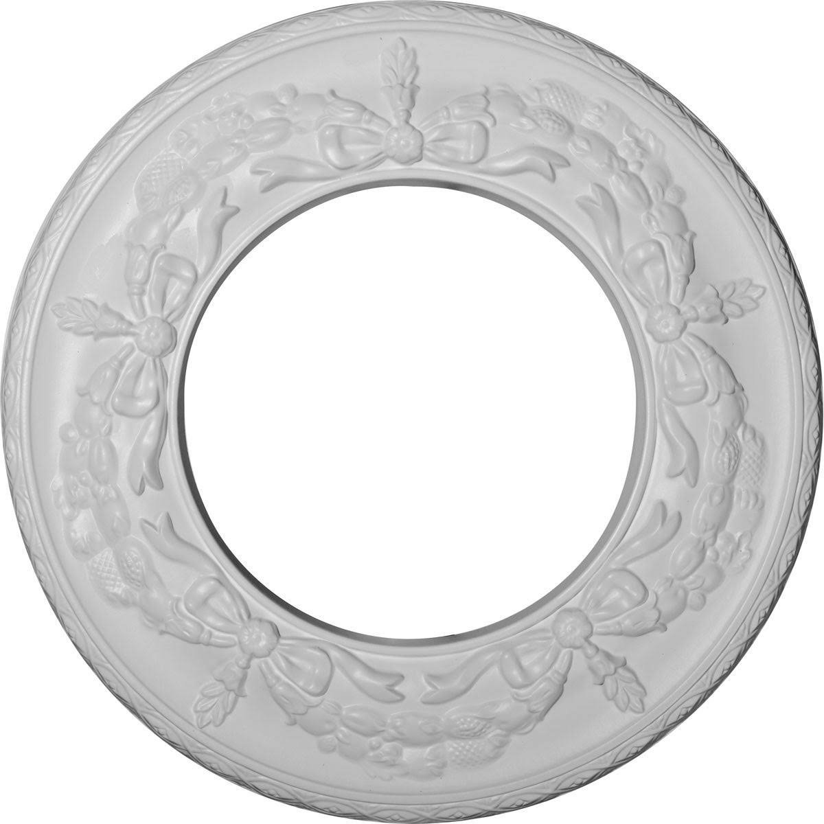 Salem Ceiling Medallion, Hand-Painted Silver L3357