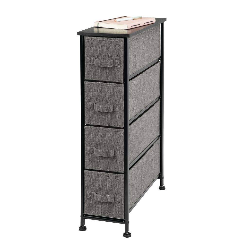 Narrow Vertical Wood Dresser Storage Tower O38368