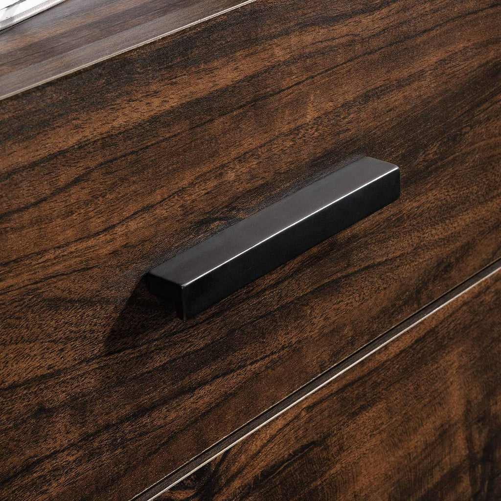 Rich Walnut L-Desk U6400