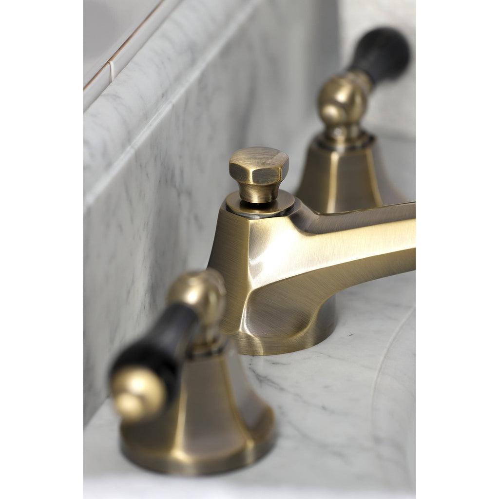 Polished Nickel Widespread Bathroom Faucet A449