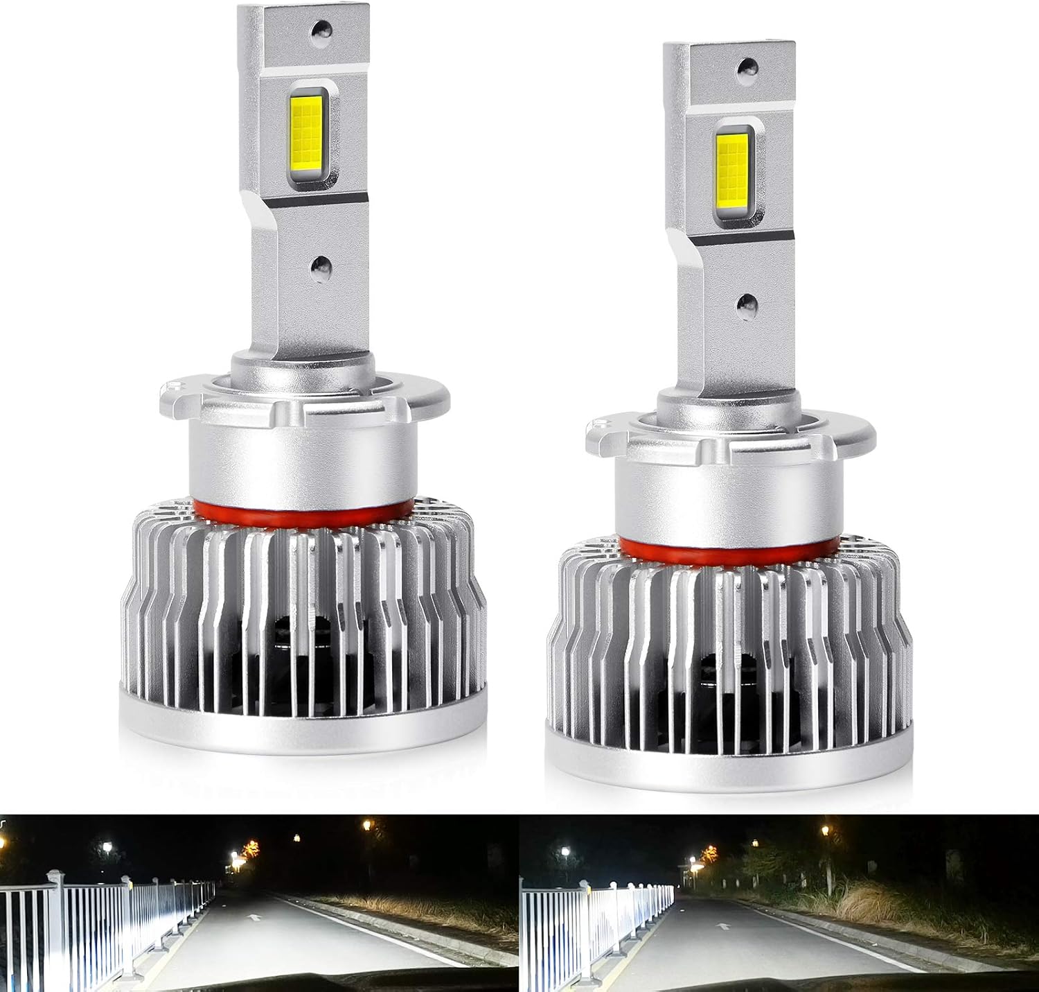 D4S LED Headlight Bulb Conversion Kit, 8600LM 6000K White 35W G976203