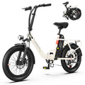 20" Step-Thru Fat Tire Electric Bike with Rear Rack, 7-Speed, Front Suspension G566449